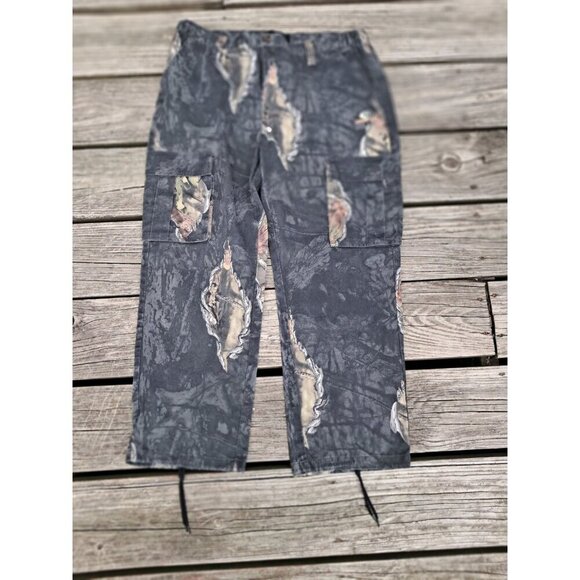 Mossy Oak Brush Pants Mens 40/42 Camo Cargo Pockets Hunting Outdoors Gorpcore - Picture 1 of 4